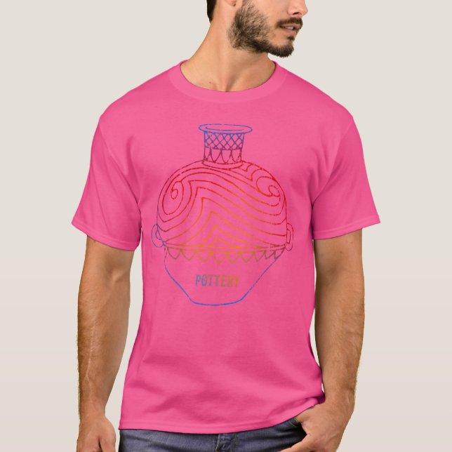 Love Pottery Clay Work Ceramic Artists Pots Maker T-Shirt (Front)