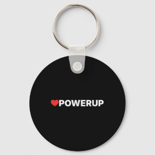 Love Powerup - Heart Key Ring