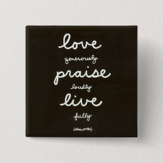 Love-Praise-Live 15 Cm Square Badge
