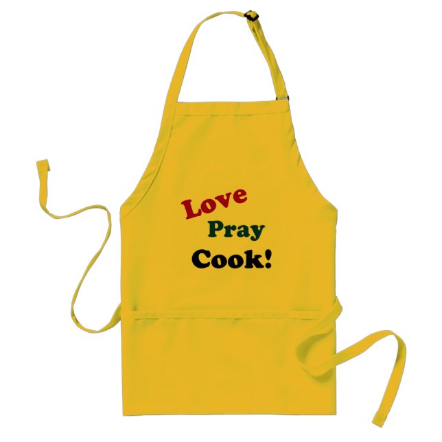 Love Pray Cook Customise it Standard Apron (Front)