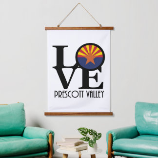 LOVE Prescott Valley Arizona Hanging Tapestry
