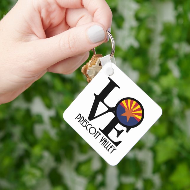 LOVE Prescott Valley Arizona Key Ring (Hand)