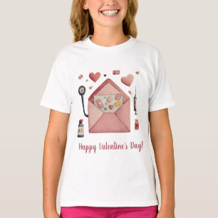 Love Prescription Valentine Design Postcard T-Shirt