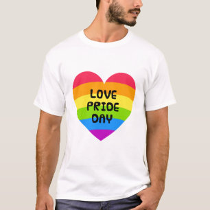 Love Pride Day white mens T-Shirt