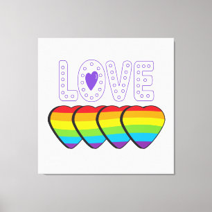 Love Pride. LGBT+Pride. Pride love Canvas Print
