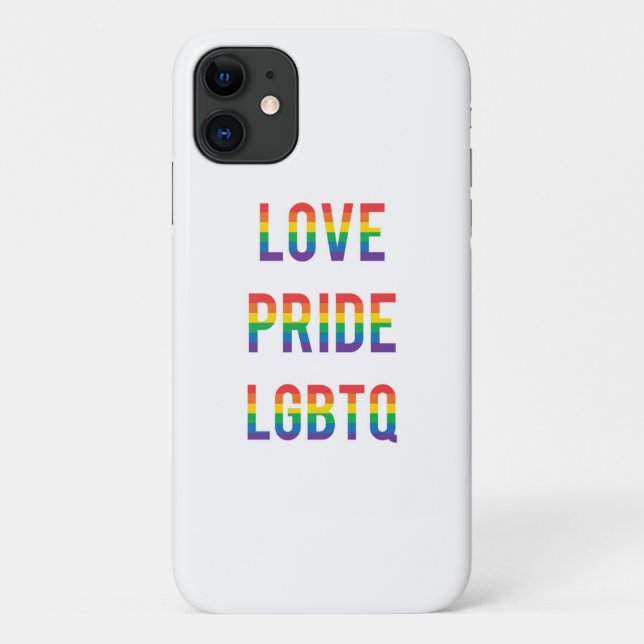 Love Pride LGBTQ Case-Mate iPhone Case (Back)