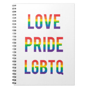 Love Pride LGBTQ Notebook