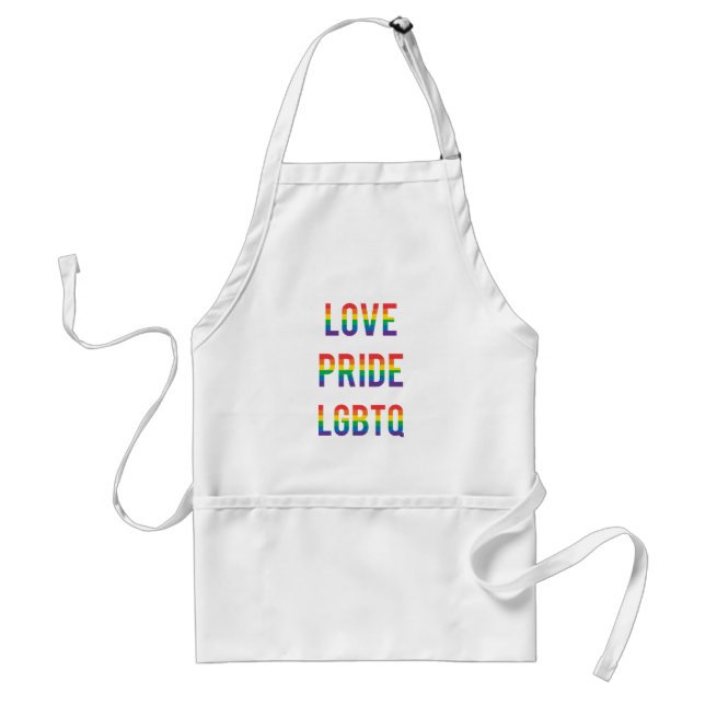 Love Pride LGBTQ Standard Apron (Front)