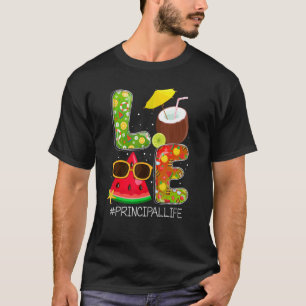 Love Principal Life Off Duty Summer Vibes Beach Su T-Shirt
