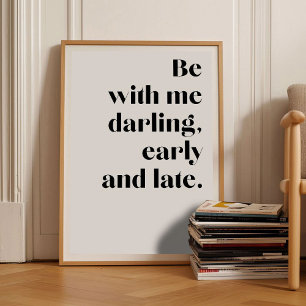 Love Print Wedding Print Poetry Valentine Print Wa