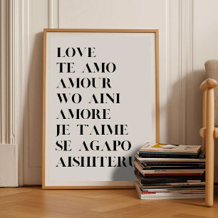 Love Print Wedding Print Poetry Valentine Wall Art