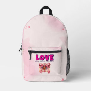 LOVE PRINTED BACKPACK