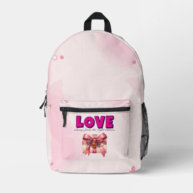 LOVE  PRINTED BACKPACK (Front)