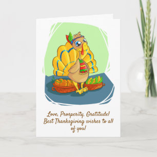 Love, Prosperity, Gratitude Thank You Card