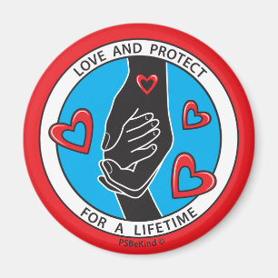Love & Protect Symbol Red 1_2.25”_ Magnet