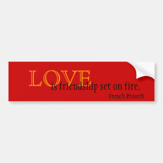 Love Proverb Bumper Sticker