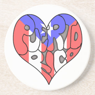 Love Puerto Rico Coaster
