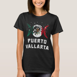Love Puerto Vallarta Mexico Vacation Mexico Flag 1 T-Shirt