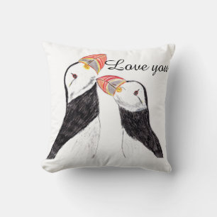 Love Puffins Cushion