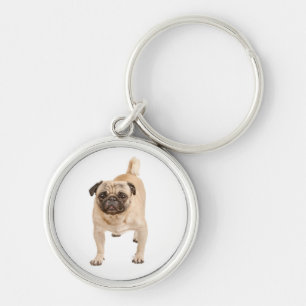 Love Pug Puppy Dog Canine Key Ring