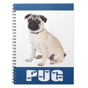 Love Pug Puppy Dog Notebook / Journal