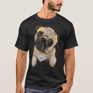 Love pugs and diamonds cute pet art T-Shirt