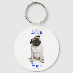 Love Pugs Key Chain