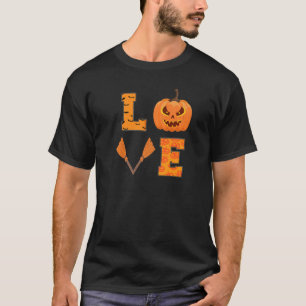 Love Pumpkin And Candy Corn Fun Halloween Costume T-Shirt
