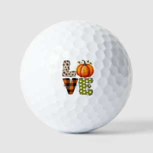 LOVE - Pumpkin and Fall Season Golf Balls