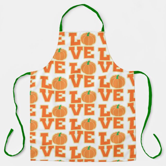 LOVE pumpkin Apron (Front)