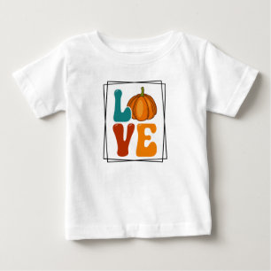 Love, Pumpkin Fall Autumn Baby T-Shirt
