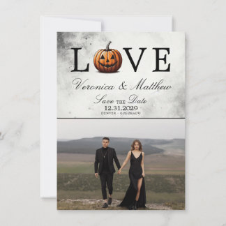 Love Pumpkin Save The Date Card