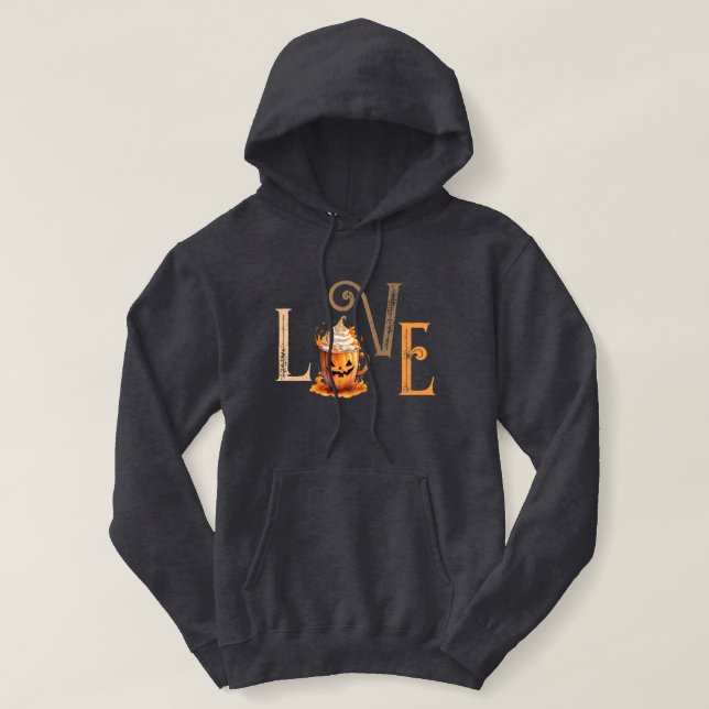Love Pumpkin Spice  Hoodie (Design Front)