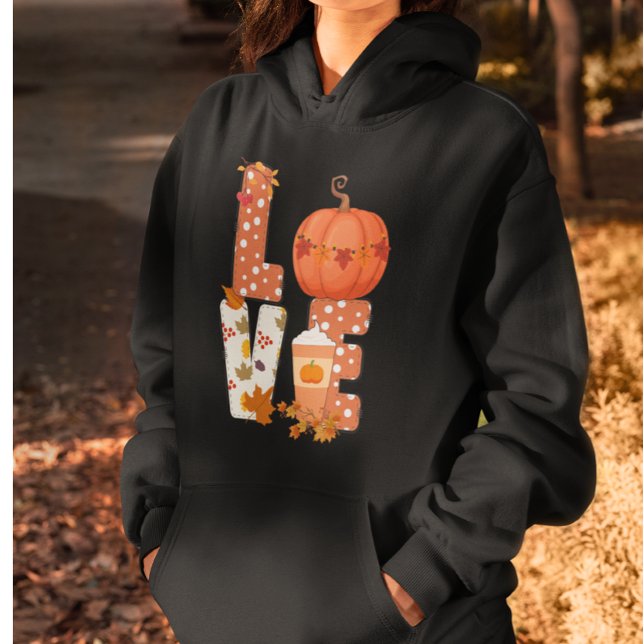 Love Pumpkins , Cute Autumn Leaves and Pumpkin Hoodie (Creator Uploaded)