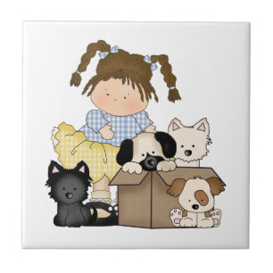 Love Puppies Tile