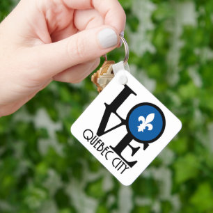 LOVE Quebec City Key Ring