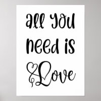 Love Quote Art|Romantic Monochrome Cute Typography