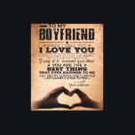 Love Quote For Boyfriend, Husband Love Birthday Canvas Print<br><div class="desc">Love Quote For Boyfriend,  Husband Love Birthday</div>
