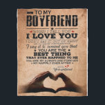 Love Quote For Boyfriend, Husband Love Birthday Fleece Blanket<br><div class="desc">Love Quote For Boyfriend,  Husband Love Birthday</div>