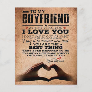 Love Quote For Boyfriend, Husband Love Birthday Flyer