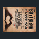 Love Quote For Boyfriend, Husband Love Birthday Postcard<br><div class="desc">Love Quote For Boyfriend,  Husband Love Birthday</div>