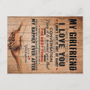 Love Quote For Girlfriend,Girlfriend Birthday Gift Postcard
