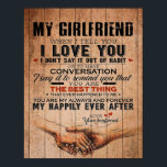 Love Quote For Girlfriend,Girlfriend Birthday Gift Poster<br><div class="desc">Love Quote For Girlfriend, Girlfriend Birthday Gift</div>