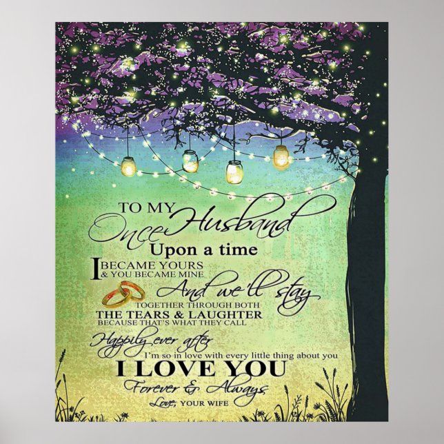 Love Quote For Husband | Best Gift For Husband Poster (Front)
