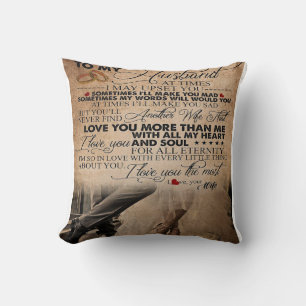 Love Quote For Husband Cute Gift For Boyfriend Cushion