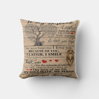 Love Quote For Husband | Cute Gift For Boyfriend Cushion