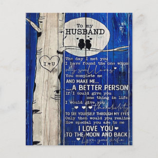Love Quote For Husband Gift Idea, Husband Birthday Flyer