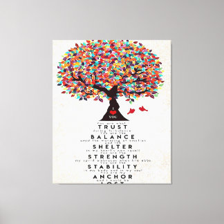 Love Quote For Husband | Lovely Gift Canvas Print