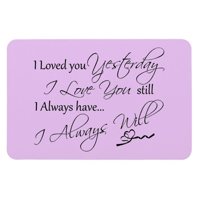 Love Quote Magnet (Horizontal)