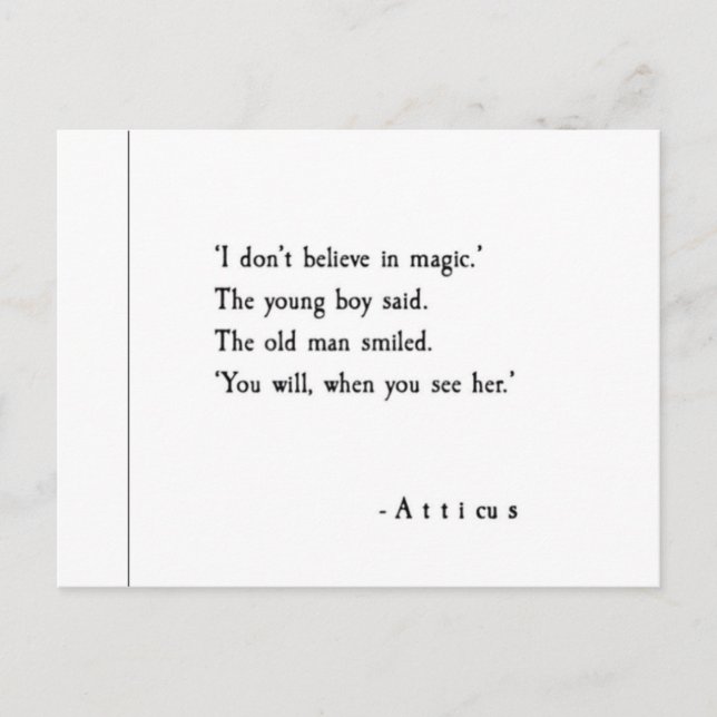 Love Quote Postcard (Front)